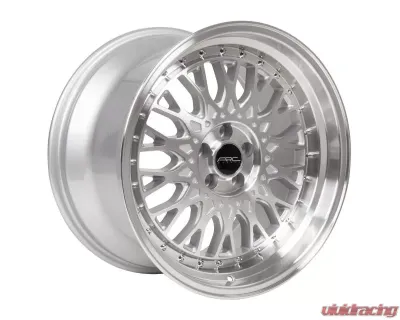ARC Wheels AR01 17x8.5 5x110 35mm Silver Machine Face Lip Chrome Rivet Wheel - AR01178551435SF-510