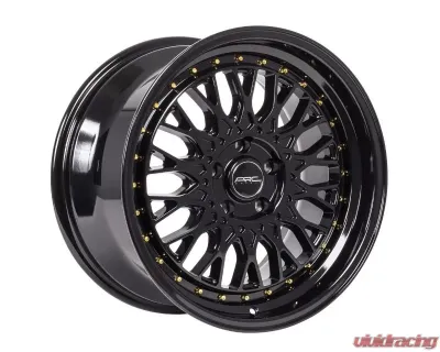 ARC Wheels AR01 18x8.5 5x114.3 35mm All Black Gold Rivet Wheel - AR01188551435BK