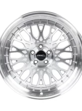 ARC Wheels AR01 18x8.5 5x115 35mm Silver Machine Face Lip Chrome Rivet Wheel                                     - AR01188551435SF-515 - Image 3