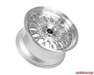 ARC Wheels AR01 18x9.5 5x110 35mm Silver Machine Face Lip Chrome Rivet Wheel - AR01189551435SF-510