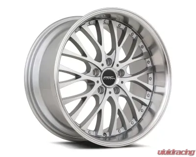 ARC Wheels AR06 18x8 5x114.3 30mm Silver Machine Face Lip Chrome Rivet Wheel - AR06188051430SF