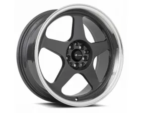 Vors SP1 Wheel 15x8 4x108 20mm Hyper Black Machine Lip