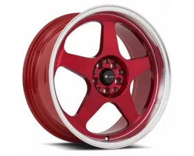 Vors SP1 Wheel 15x8 4x108 20mm Candy Red Machine Lip