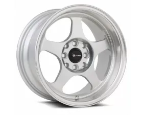 Vors SP1 Wheel 15x8 4x108 20mm Silver Machine Face Lip