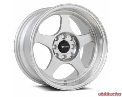 Vors Wheels SP1 15x8 4x100|4x114.3 20mm Silver Machine Face Lip - SP0115808H20SF