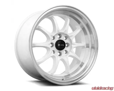 Vors Wheels TR3 16x8 4x98 20 mm White Machine Lip - TR0316808H20W-498