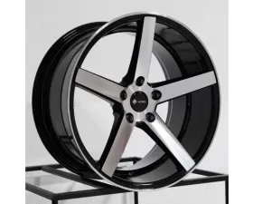 Vors Wheels TR5 19x9.5 5x108 35 mm Black Machined Face