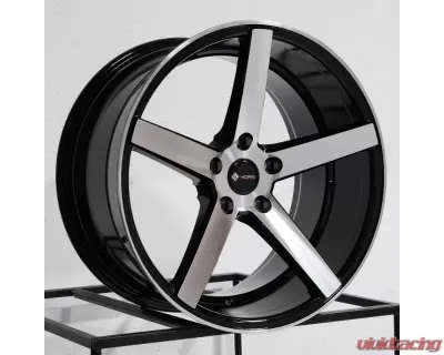 Vors Wheels TR5 19x9.5 5x108 35 mm Black Machined Face - TR05199551435BKF-508