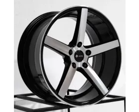 Vors Wheels TR5 20x8.5 5x108 35 mm Black Machined Face