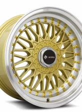 Vors Wheels VR3 16x8 5x112 20 mm Gold Machine Lip Gold Rivet                                     - VR031680xxx20GD-512 - Image 3