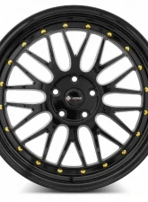 Vors Wheels VR8 20x8.5 5x110 35 mm Black Gold Rivet                                     - VR08208551435GB-510 - Image 2