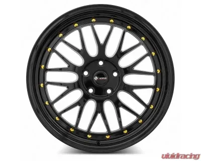 Vors Wheels VR8 20x8.5 5x110 35 mm Black Gold Rivet - VR08208551435GB-510