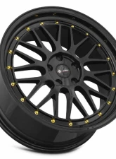Vors Wheels VR8 20x8.5 5x110 35 mm Black Gold Rivet                                     - VR08208551435GB-510 - Image 3