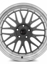 Vors Wheels VR8 20x8.5 5x115 35 mm Hyper Black Machine Lip Chrome Rivet                                     - VR08208551435HB-515 - Image 2