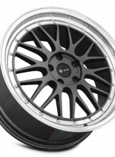 Vors Wheels VR8 20x8.5 5x115 35 mm Hyper Black Machine Lip Chrome Rivet                                     - VR08208551435HB-515 - Image 3