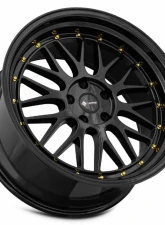 Vors Wheels VR8 20x9.5 5x108 35 mm Black Gold Rivet                                     - VR08209551435GB-508 - Image 3