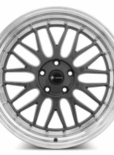 Vors Wheels VR8 20x9.5 5x120 35 mm Hyper Black Machine Lip Chrome Rivet                                     - VR08209551435HB-520 - Image 2