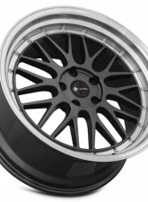 Vors Wheels VR8 20x9.5 5x120 35 mm Hyper Black Machine Lip Chrome Rivet                                     - VR08209551435HB-520 - Image 3
