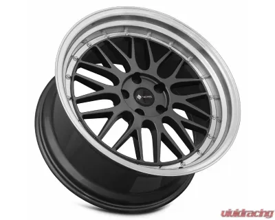 Vors Wheels VR8 20x9.5 5x120 35 mm Hyper Black Machine Lip Chrome Rivet - VR08209551435HB-520