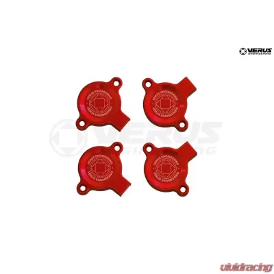 Verus Engineering Anodized Red Cam Sensor Cover Set of 4 FA20 | F24 Engine - A0013A-RED