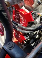 Verus Engineering Anodized Red Cam Sensor Cover Set of 4 FA20 | F24 Engine                                     - A0013A-RED - Image 3