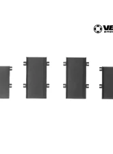 Verus Engineering Aluminum Powdercoated Black Small Hood Louver Rain Guard Kit BRZ/FRS/GT86 2012-2021                                     - A0051A-SML - Image 2