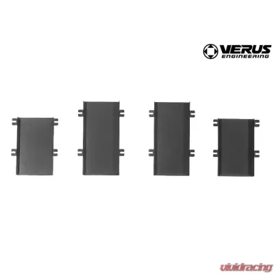 Verus Engineering Aluminum Powdercoated Black Small Hood Louver Rain Guard Kit BRZ/FRS/GT86 2012-2021 - A0051A-SML