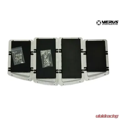 Verus Engineering Aluminum Powdercoated Black Small Hood Louver Rain Guard Kit BRZ/FRS/GT86 2012-2021 - A0051A-SML