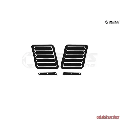 Verus Engineering Aluminum Black Hood Louver Kit WRX/STI VA 2014-2021 - A0053A-BLK