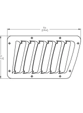 Verus Engineering Aluminum Black Small Hood Louver Kit BRZ/FRS/GT86 2012-2021                                     - A0055A-BLK - Image 2