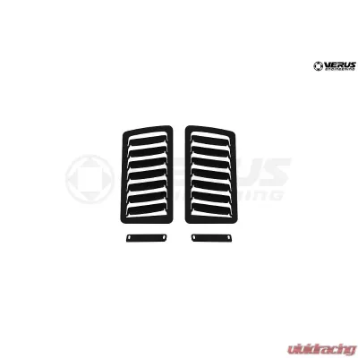 Verus Engineering Aluminum Black Large Hood Louver Kit BRZ/FRS/GT86 2012-2021 - A0056A-BLK