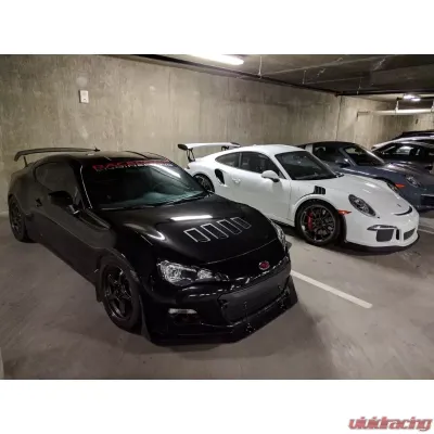 Verus Engineering Aluminum Black Slanted Hood Louver Kit BRZ/FRS/GT86 2012-2021 - A0065A-BLK
