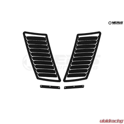 Verus Engineering Aluminum Black Hood Louver Kit Mustang (S550) 2015+ - A0066A-BLK