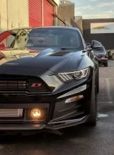 Verus Engineering Aluminum Black Hood Louver Kit Mustang (S550) 2015+                                     - A0066A-BLK - Image 3