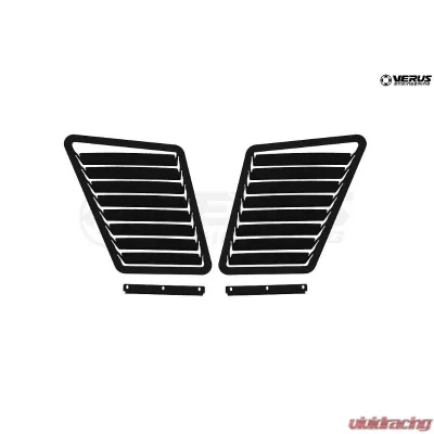Verus Engineering Black Aluminum Hood Louver Kit Ford Focus RS/ST (MK3) 2012-2020 - A0079A-BLK