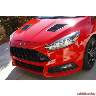 Verus Engineering Black Aluminum Hood Louver Kit Ford Focus RS/ST (MK3) 2012-2020 - A0079A-BLK