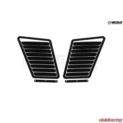 Verus Engineering  Black Aluminum Hood Louver Kit Mazda Miata MX5 (ND) 2016+ - A0080A-BLK