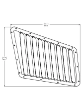 Verus Engineering  Black Aluminum Hood Louver Kit Mazda Miata MX5 (ND) 2016+                                     - A0080A-BLK - Image 6