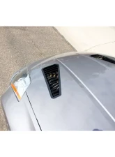 Verus Engineering Black Aluminum Hood Louver Kit Nissan (Z33) 350Z 2003-2006                                     - A0094A-BLK - Image 3