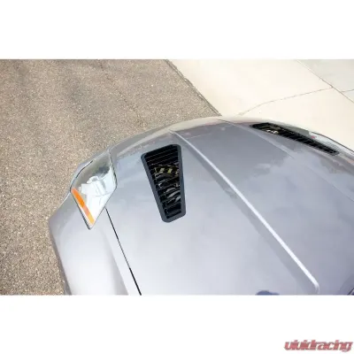 Verus Engineering Black Aluminum Hood Louver Kit Nissan (Z33) 350Z 2003-2006 - A0094A-BLK