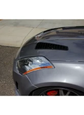 Verus Engineering Black Aluminum Hood Louver Kit Nissan (Z33) 350Z 2003-2006                                     - A0094A-BLK - Image 4