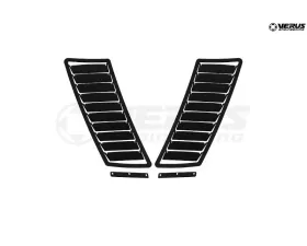 Verus Engineering Aluminum Black Hood Louver Kit Mustang GT (S550) 2015+