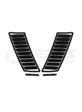 Verus Engineering Aluminum Black Hood Louver Kit Mustang GT (S550) 2015+                                     - A0101A-BLK - Image 8