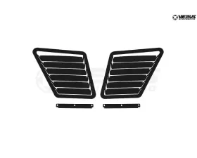 Verus Engineering  Black Aluminum Hood Louver Kit Fiat 500 Abarth 2007+
