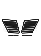 Verus Engineering  Black Aluminum Hood Louver Kit Fiat 500 Abarth 2007+                                     - A0103A-BLK - Image 6