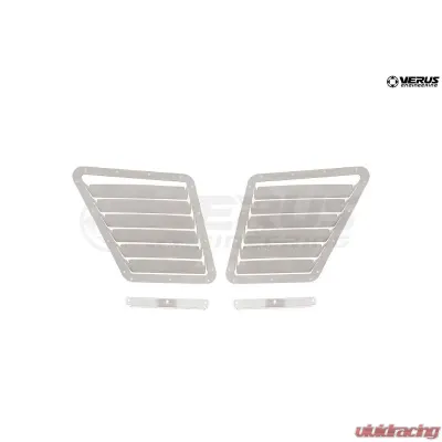 Verus Engineering  Raw Aluminum Hood Louver Kit Fiat 500 Abarth 2007+ - A0103A-BARE