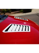 Verus Engineering  Black Aluminum Hood Louver Kit Fiat 500 Abarth 2007+                                     - A0103A-BLK - Image 4