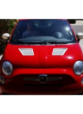 Verus Engineering  Black Aluminum Hood Louver Kit Fiat 500 Abarth 2007+                                     - A0103A-BLK - Image 5