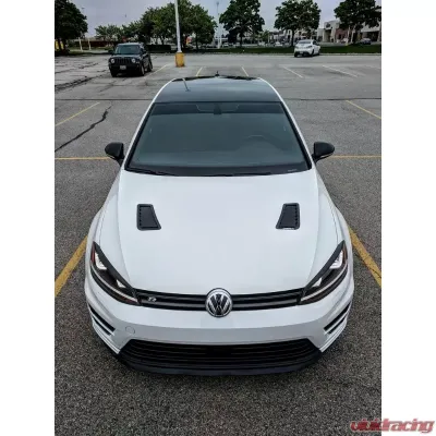 Verus Engineering Raw Aluminum Hood Louver Kit Golf R | GTI MK7 2010-2023 - A0140A-BLK
