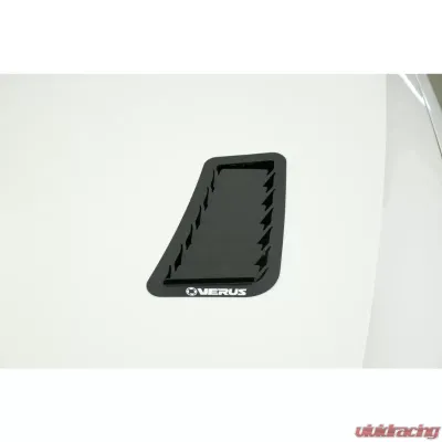Verus Engineering Raw Aluminum Hood Louver Kit Golf R | GTI MK7 2010-2023 - A0140A-BLK